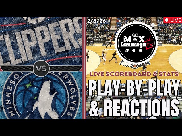 🔴LIVE - Los Angeles Clippers vs Minnesota TImberwolves - Play-By-Play & Reactions (2/8/26)