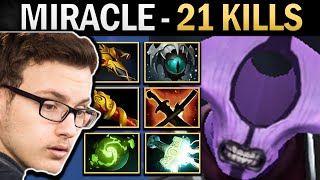 Faceless Void Gameplay Miracle with 21 Kills and Mjolnir - Dota 2 Ringmaster