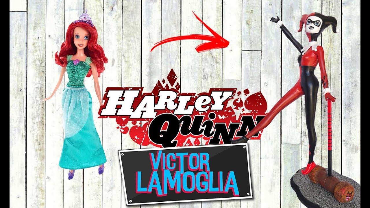 Transformei uma Barbie na Arlequina! (TOY MAKEOVER) - Victor Lamoglia 