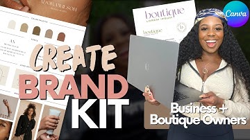 How to Create a BRAND KIT + GUIDELINES for Your Business | Canva Tutorial 2025