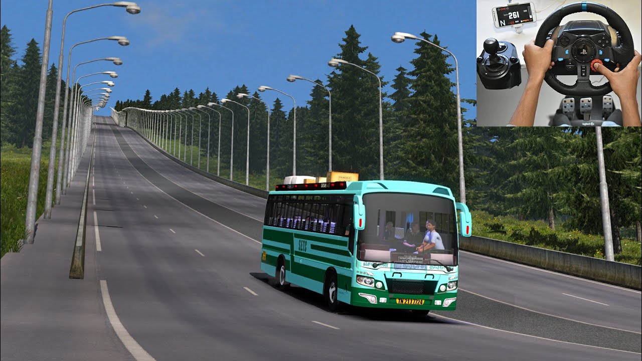 SETC Maruti bus Emergency Brake Test at 261kmph | Live video | Euro truck simulator 2 with bus mod |
