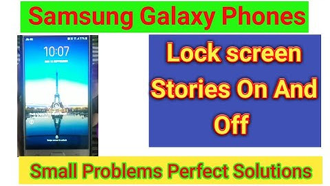 Lock screen stories On or off settings in Samsung galaxy phone s #smallproblemsperfectsolutions