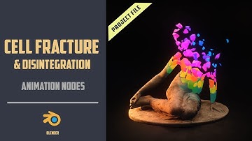 Cell fracture Disintegration & Rigid Dynamics with AnimationNodes [BLENDER 2.8]