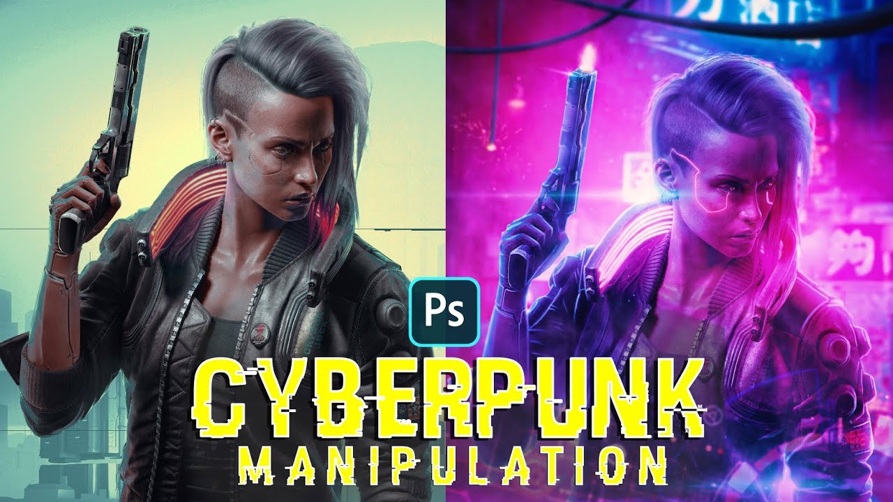 CyberPunk Photo Manipulation Art in Photoshop | Photoshop Tutorial | SanndyCreationz