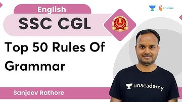 Top 50 Rules Of Grammar  | SSC CGL | By Sanjeev Rathore Sir | wifistudy studios