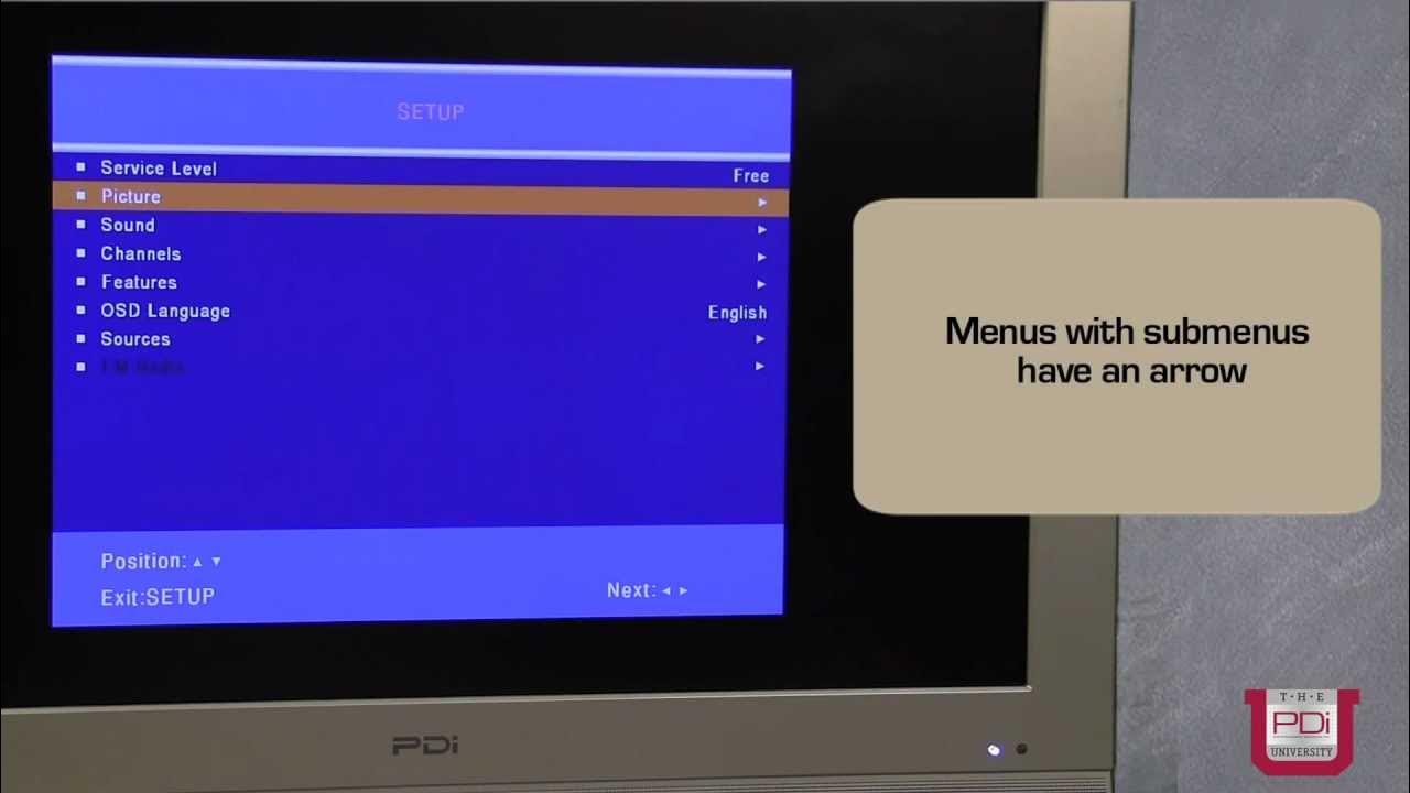 PDi Programming - Lesson 1: Basic Programming of PDi Healthcare TV Sets ...