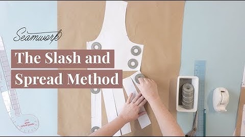 Sewing Pattern Hack: How to slash and spread a sewing pattern