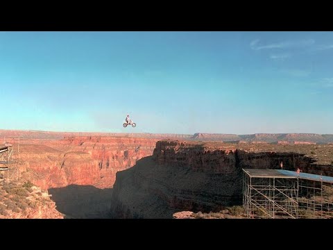 Robbie Knievel jumps the Grand Canyon #Shorts