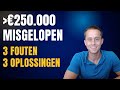 3 Beleggingsfouten die mij €250.000 Kostten (Voorkom deze Valstrikken in 2026)