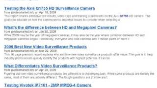 Searching for Video Surveillance