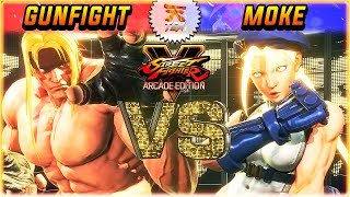 SFV AE ✪ GUNFIGHT (#1 Online ALEX) vs MOKE (Cammy) | FT5 Set ✪ SF5 TenSFV