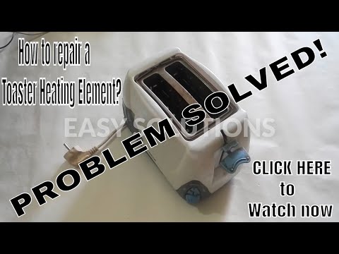 How to repair a toaster heating element