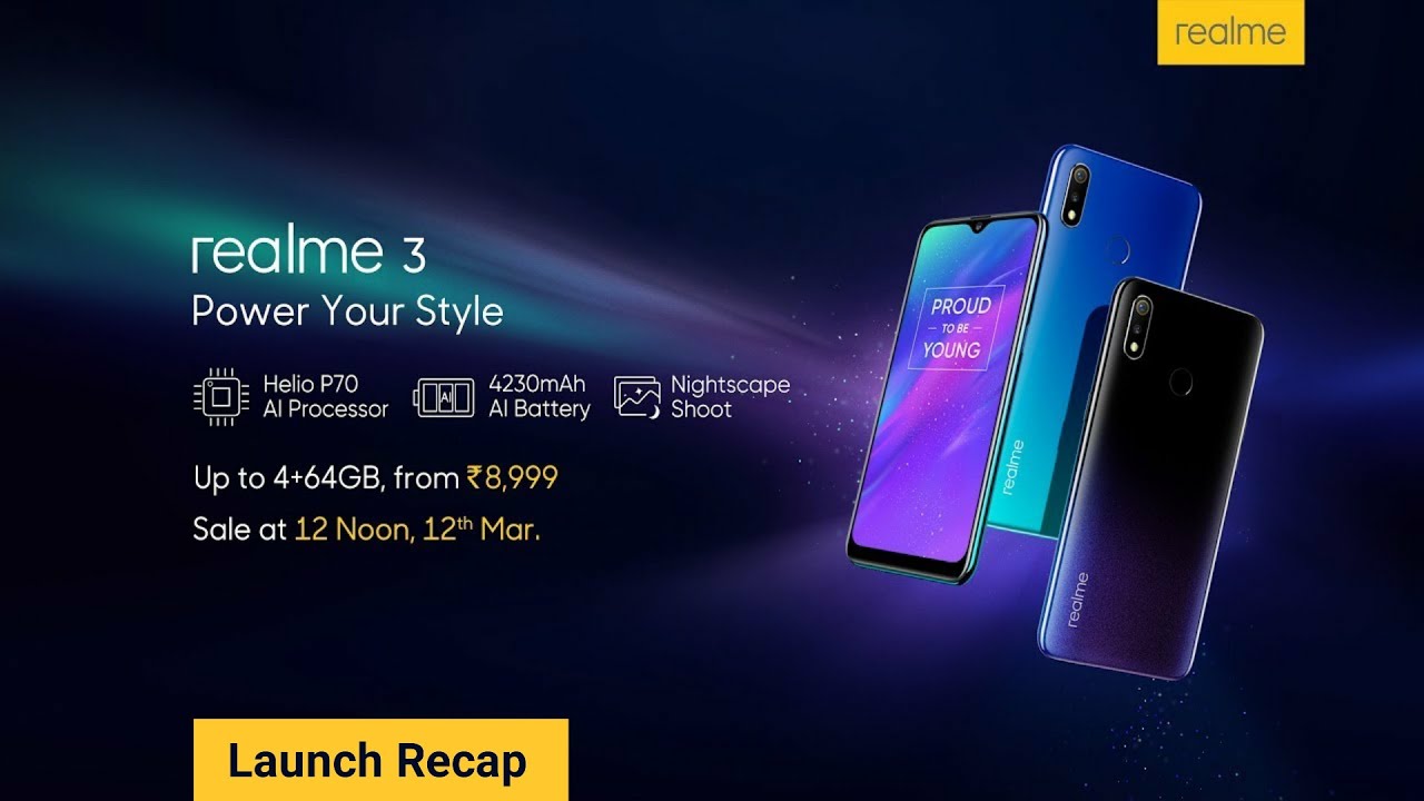 Realme 3 launch event highlights in 16 minutes