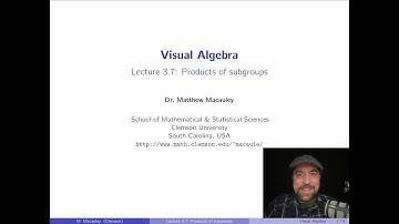 Visual Algebra, Lecture 3.7: Products of subgroups
