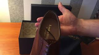 Famous Amazing British Shoes Loake 1880 Strand Mahogany Unboxing Profile