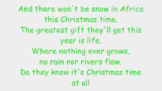 Do They Know It&#39;s Christmas - TV All Stars (LYRICS)