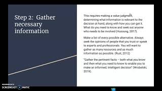 Famous EDL852- Module 8 Ethics & Decision Making Net Worth