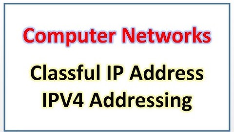 Classful IP Addressing | Class A IP Address In Hindi | Computer Networks | IPV4 Classful Addressing