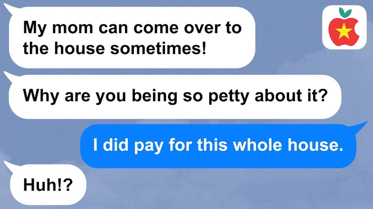 【Apple】My husband always takes his mother's side in everything. Now she's coming over constantly!!