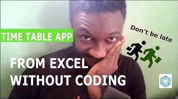 How To Make A Timetable App From Excel With Amazon Honeycode