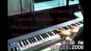 Romy Posadas on the Piano..