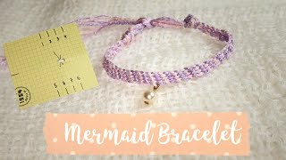 Mermaid Bracelet | I drew my own Kumihimo board!! | How to Braid | Flat Braid Tutorial