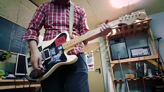 Squier Telecaster Deluxe with EMG81 pickup - Marshall JMP 2203