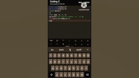 write a program print 1 to 1000  palindrom number in c language #youtubeshorts #shorts #like #viral