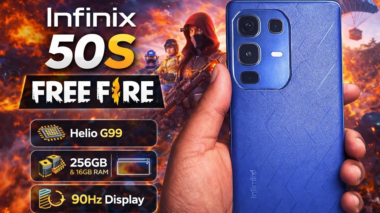 🔥Infinix Note 50S 5G Gaming Test ✅  BGMI & Free Fire 90 FPS, Heating & Battery Review | Lag Problem❌