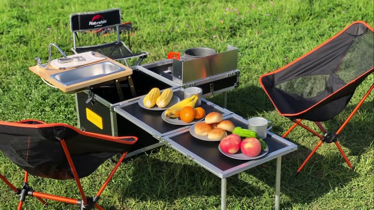 C650 portable camp kitchen travel kitchen camping outdoor