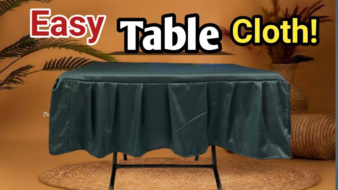 Tablecloth Diy The Easiest Way to Make a Tablecloth at Home #diy #sewing #easy # ...
