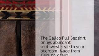 Gallop Bedskirt - Full - lonestarwesterndecor.com