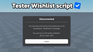 Celebrity 📝 Tester Wishlist Script Tutorial┃Studio Lite Wealth