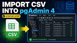 Import CSV File into PostgreSQL Using pgAdmin 4 | Step by Step