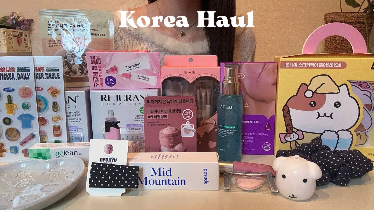 過去最高額の韓国購入品🛍️💸 可愛いもの全部回収してきたよ💘シール・オリヤン・MUSINSA etc.