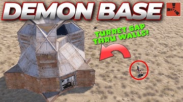 Solo DEMON Base | TURRET GAPPED Bunker Base on Single TC | RUST