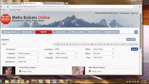 Find MLS Agent ID and BrokerOffice ID