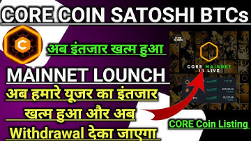 Satoshi core Mainnet Update/Satoshi New Update/Core Price prediction/CORE Mining Listing/#satoshhi