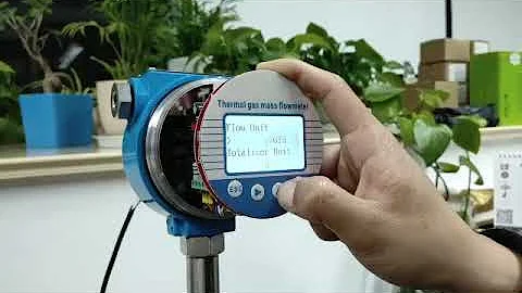 thermal gas flow meter introduction and setting