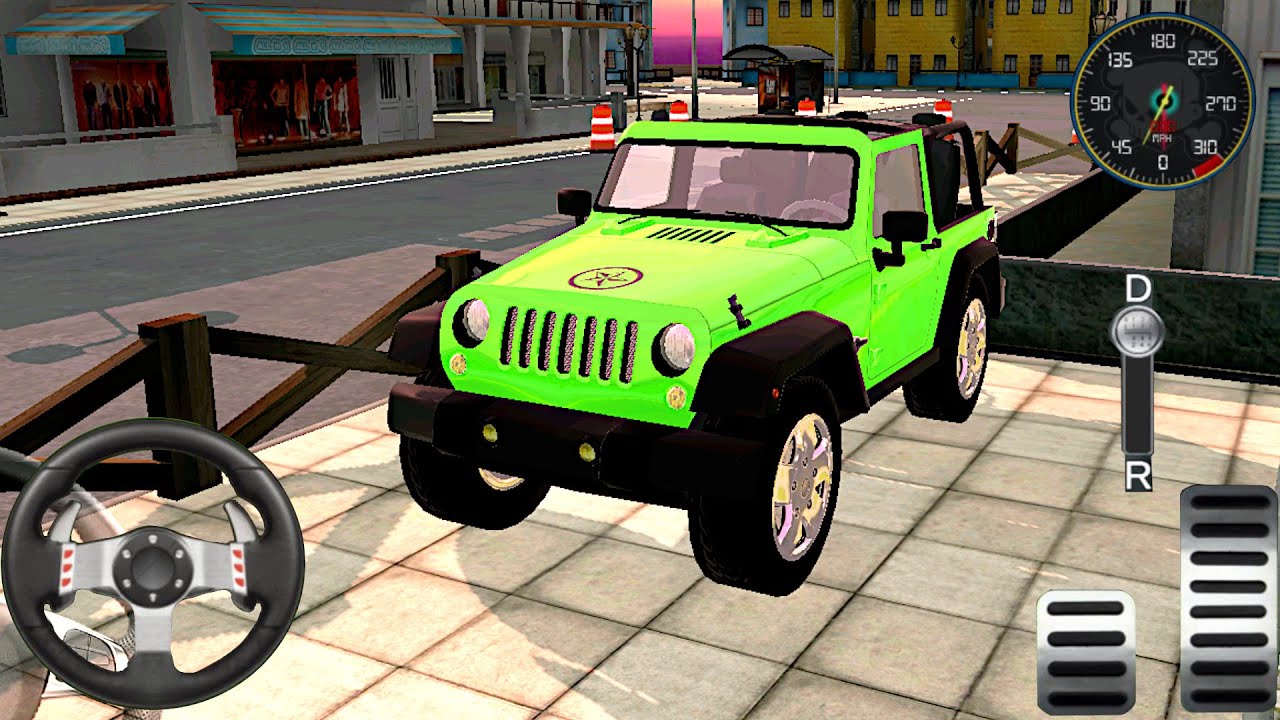 My Holiday Car  Green Sport Car, Orange 4x4 Jeep Driving  Android GamePlay
