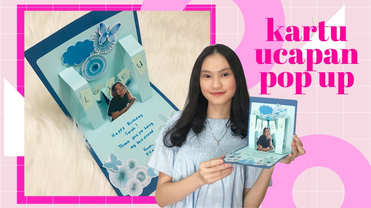 Diy Cara Membuat Kartu Ucapan Pop Up Card Simple Scrapbook Pop Up Card Youtube