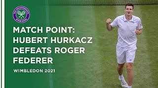 Match Point Moment Hubert Hurkacz Defeats Roger Federer Wimbledon 2021