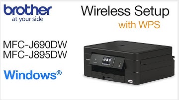 MFCJ895W set up wireless with WPS - Windows