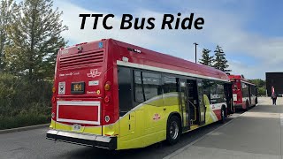 Toronto TTC 154 Curran Hall Bus Ride - Full Route Eastbound 9/15/2025
