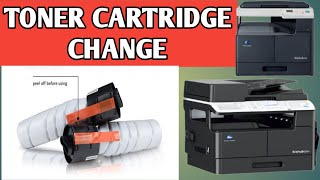 TONER CARTRIDGE CHANGE | KONICA MINOLTA | BIZHUB 164|165e|165en|195|215|206|226|205i|225i