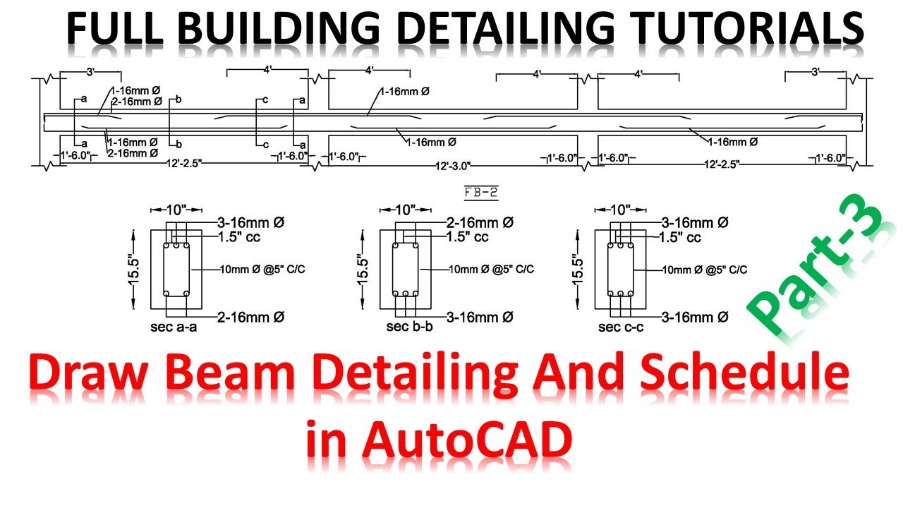 Technical drawing of the beam. | Download Scientific Diagram