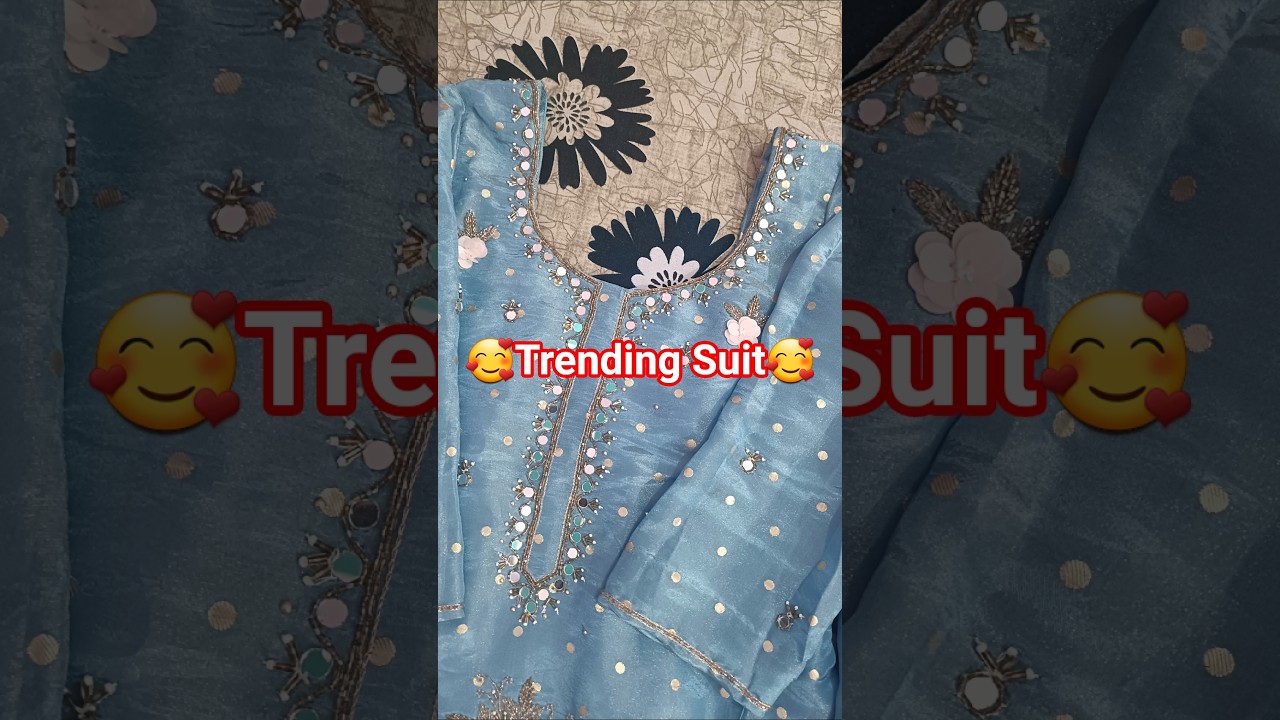 🥰 Latest Embroidered Suit Design 2025 / Fancy Party Wear Suit / Trending Suit Idea 👌 