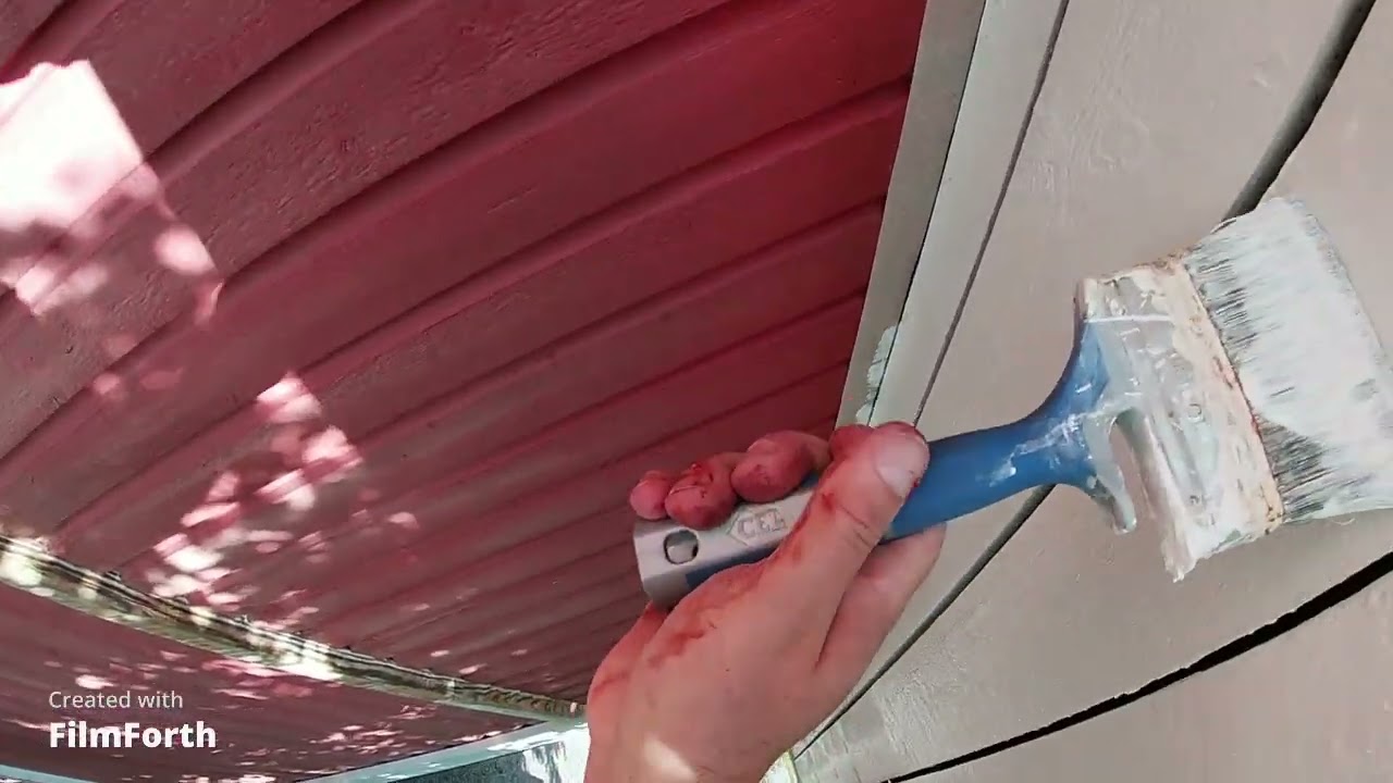 Talon päädyn maalaus