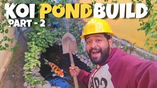 How to make koi Pond  || koi Pond Part 2