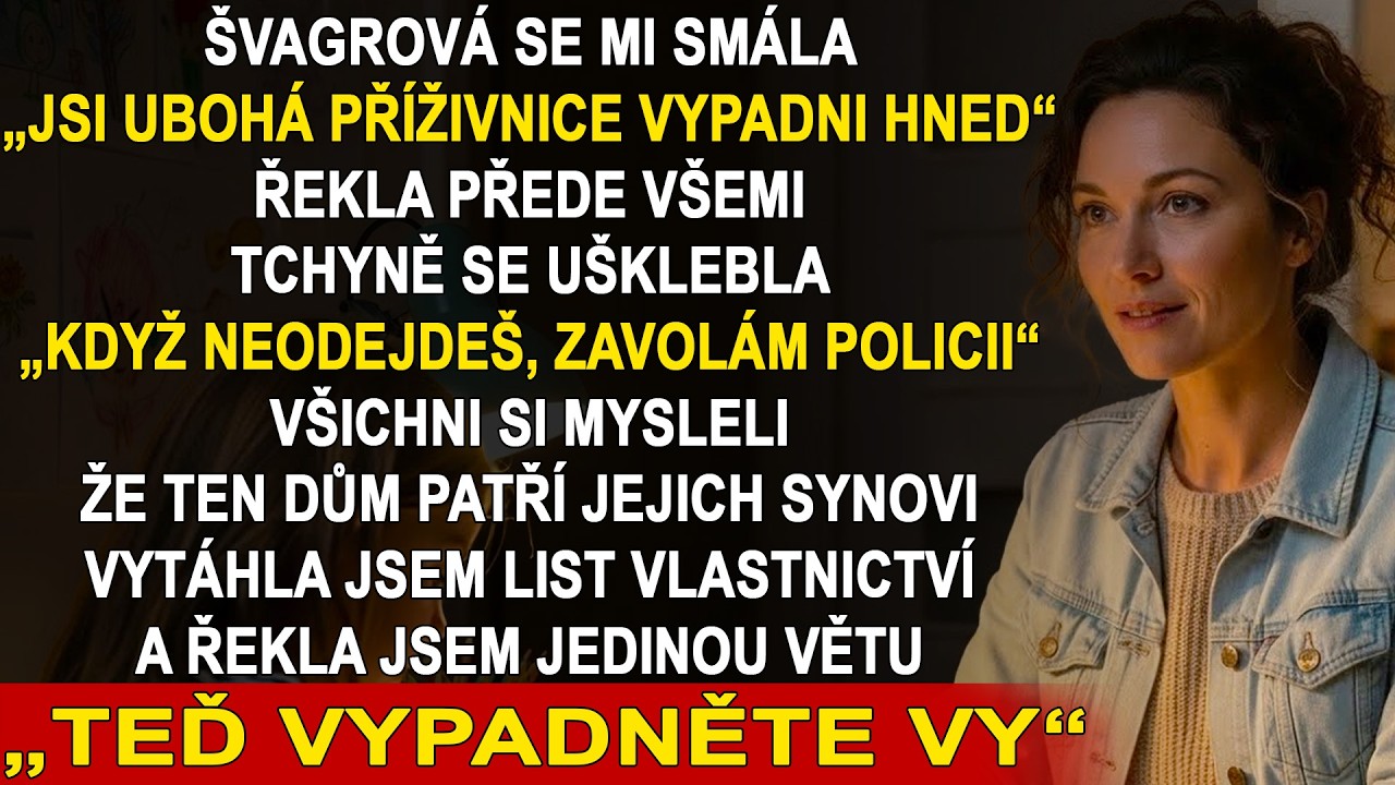 Švagrová se mi vysmála a řekla „Jsi přítěž, vypadni“ – tehdy jsem pochopila, že doma už nemám místo
